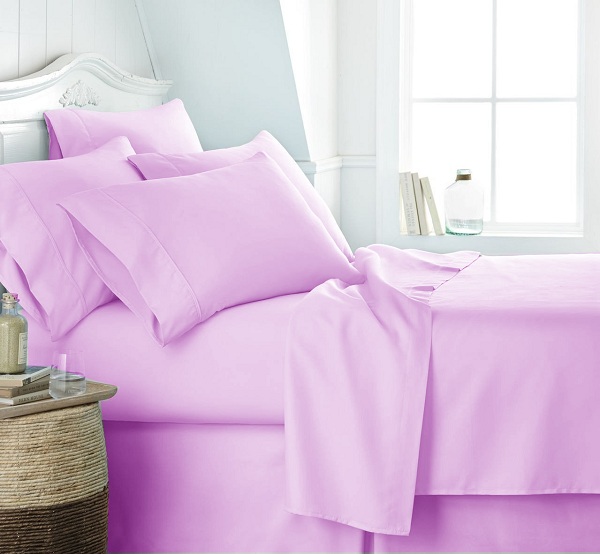 lilac bed dyed solid