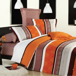 rotary print orange sunnair textiles bed sheet rotary print orange sunnair textiles bed sheet