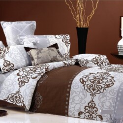 rotary print brown sunnair textiles bed sheet