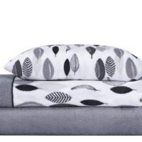 coral fleece black-grey