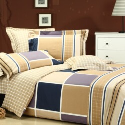 rotary print cream color box bed sheet rotary print cream color box bed sheet